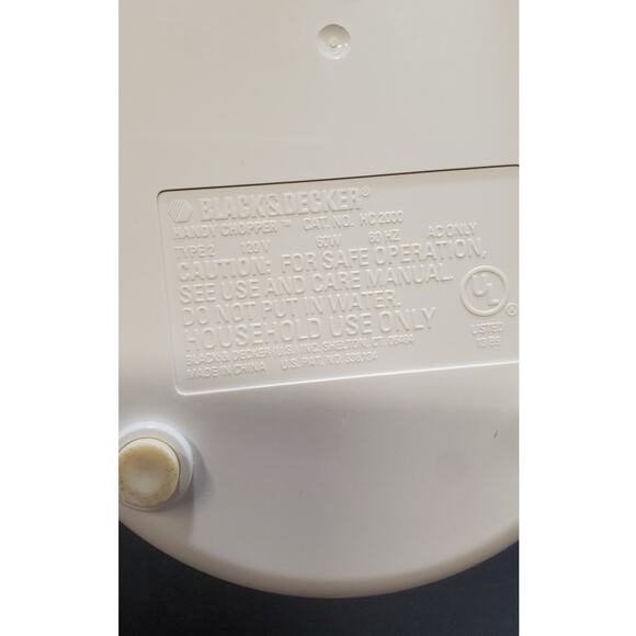 VINTAGE Black & Decker Small Handy Chopper Mincer HC2000 Mini Food Processor - Picture 6 of 6